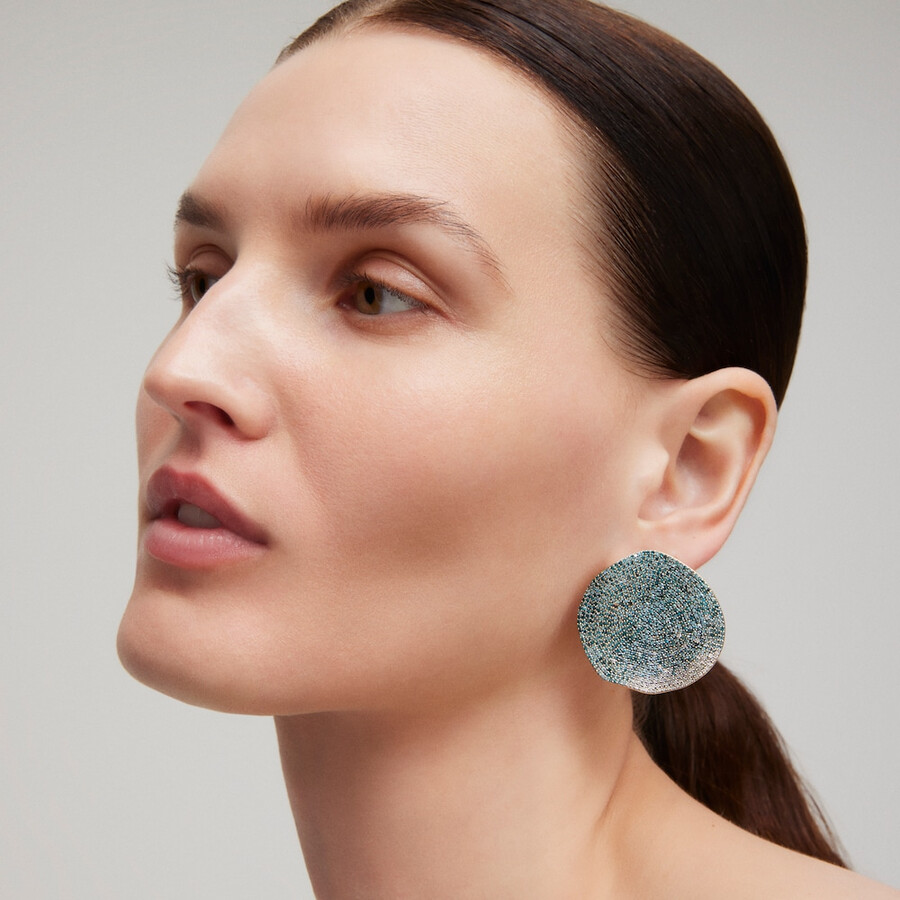 ohrringe aus gold mit behandelten diamanten tous atelier