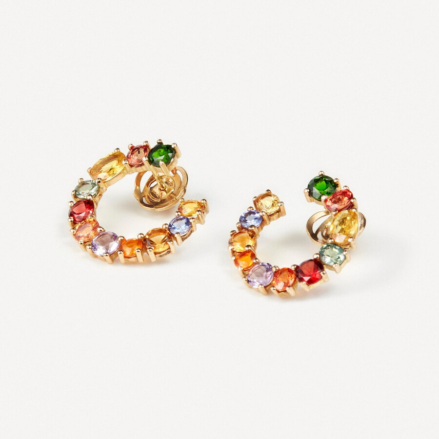 ohrringe aus gold mit edelsteinen tous atelier