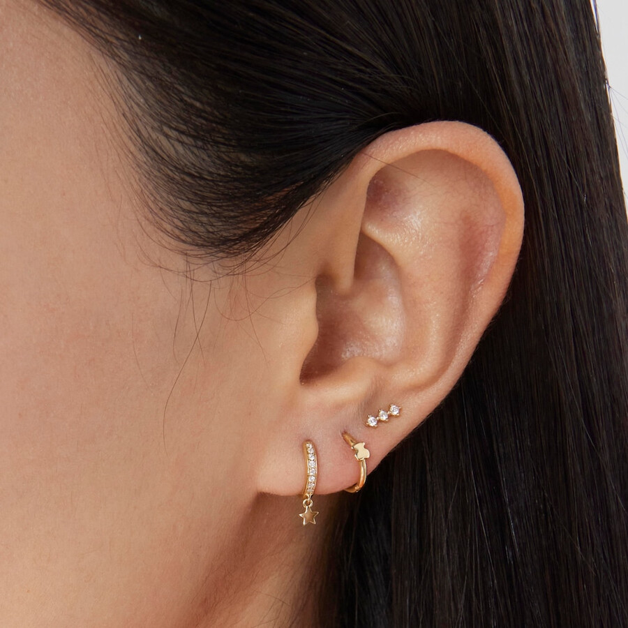 goldenes tous basics bärenohrpiercing