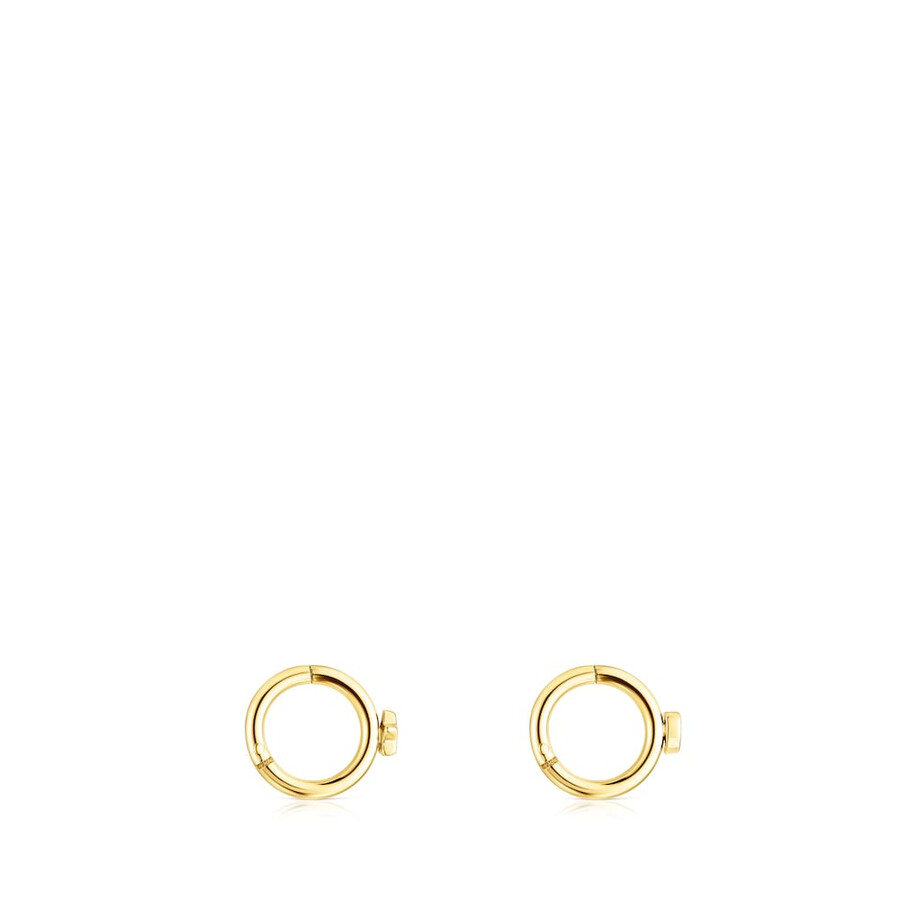ohrpiercing aus goldfarbenem ip-stahl von tous basics