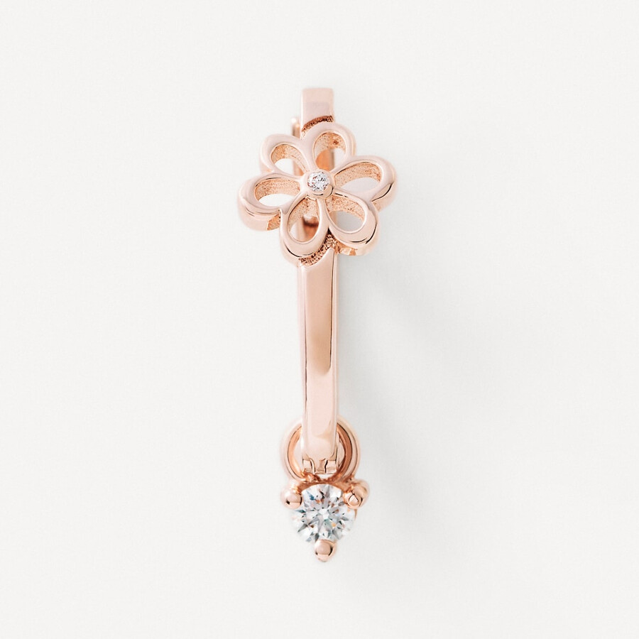 creolen aus roségold mit diamanten von tous atelier