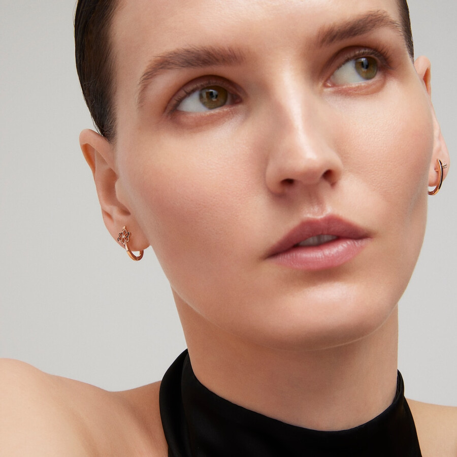 creolen aus roségold mit diamanten von tous atelier
