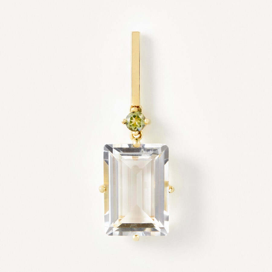 ohrringe aus gold mit peridot und bergkristall tous atelier