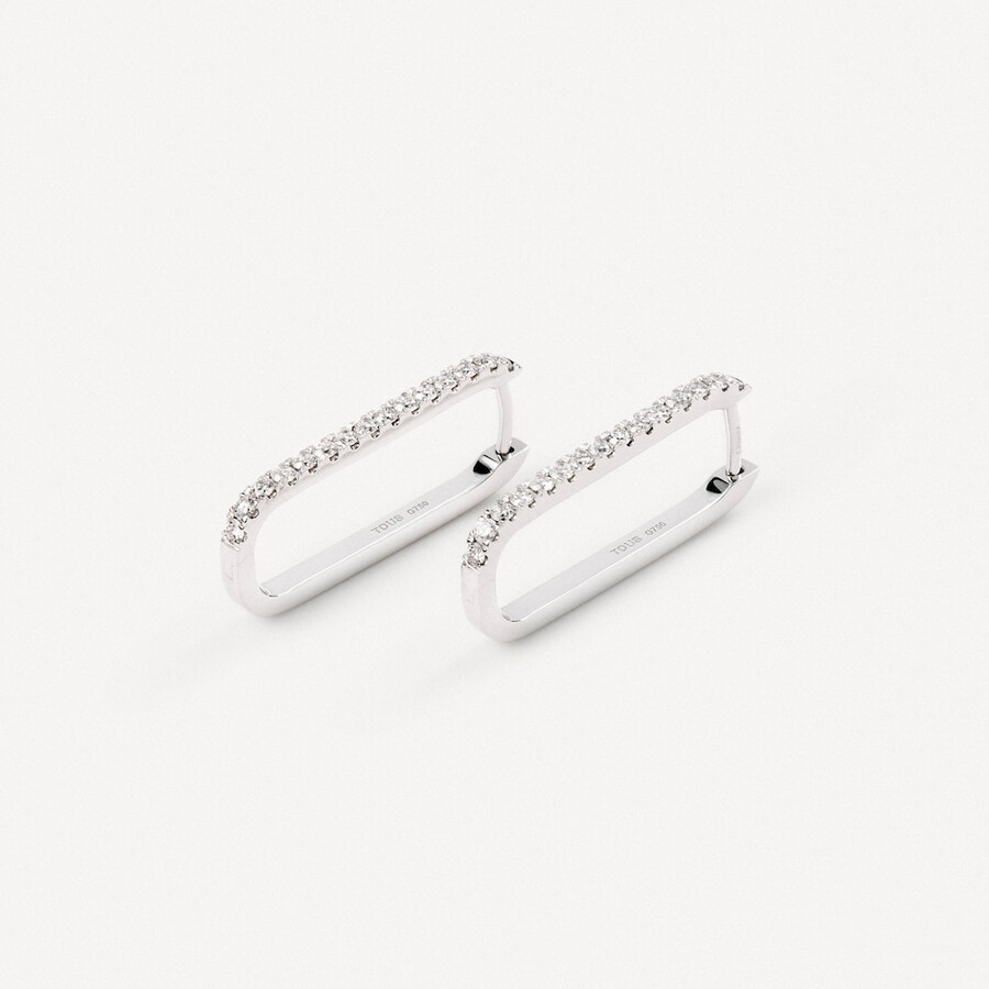 weißgoldohrringe mit diamanten von tous atelier