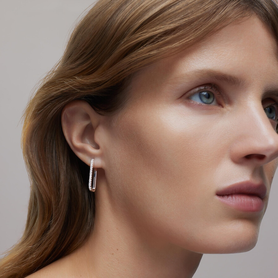 weißgoldohrringe mit diamanten von tous atelier