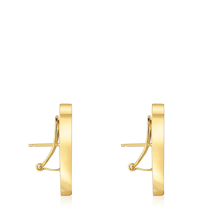 29 mm große tulpenohrringe aus 18-karätigem gold über silber sweet dolls