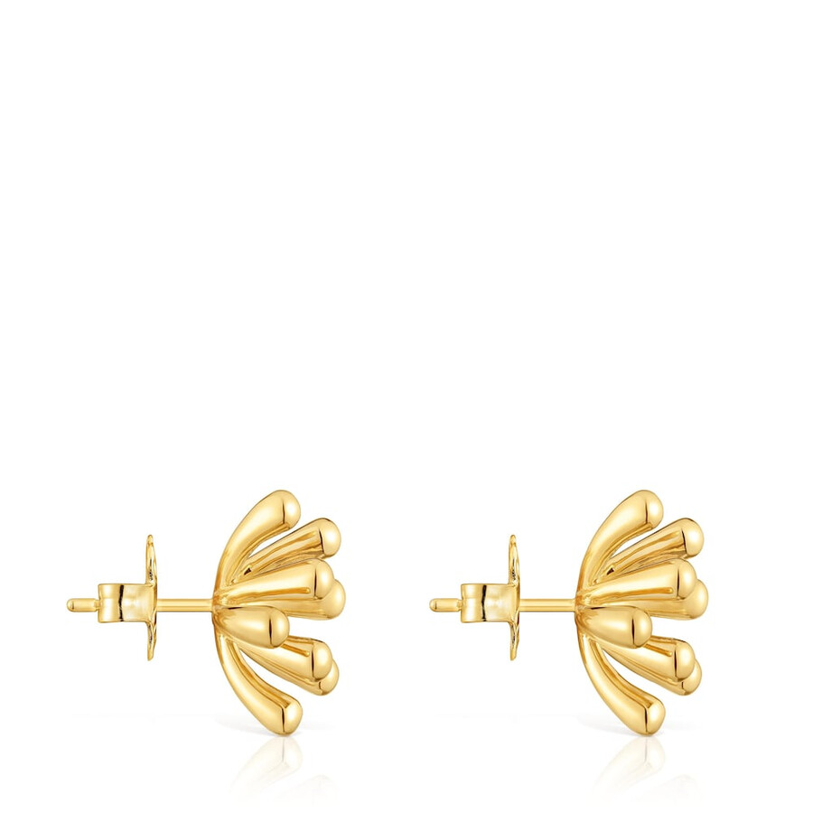 17 mm ohrringe aus 18-karätigem gold auf silber tous garden