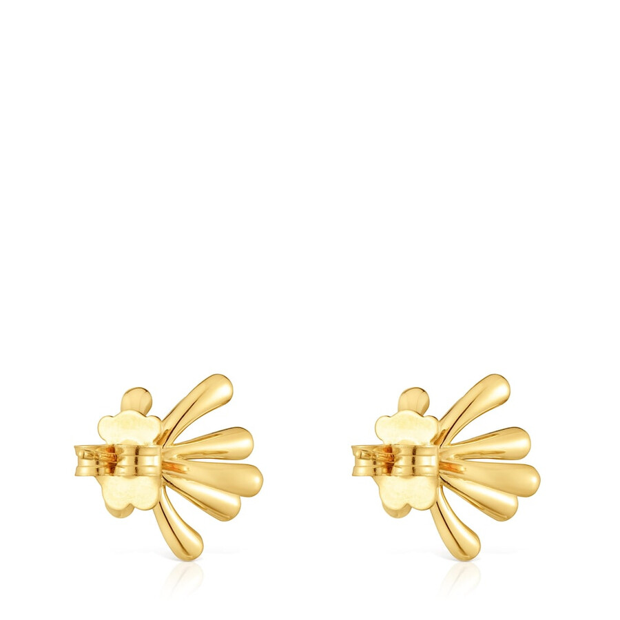 17 mm ohrringe aus 18-karätigem gold auf silber tous garden