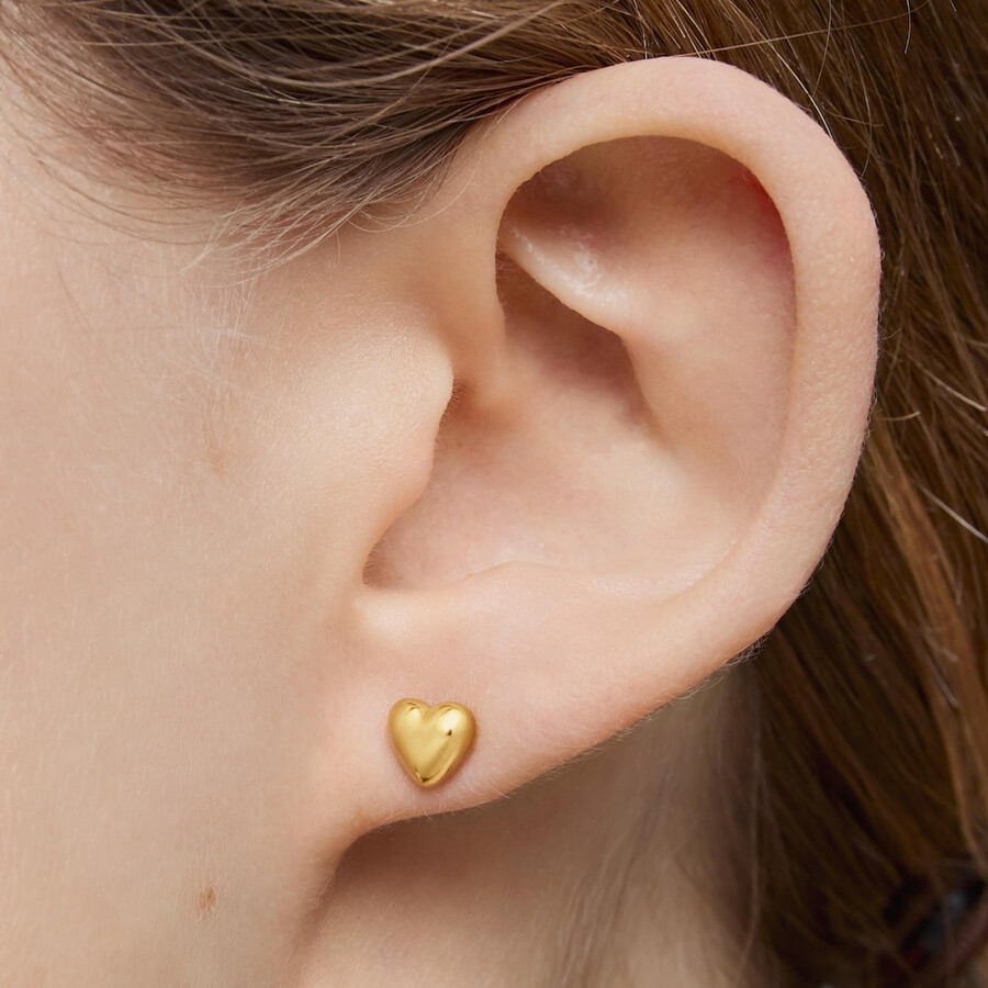ohrringe aus 18-karätigem gold über silber mit im labor gezüchtetem rubin „garden of love lgg