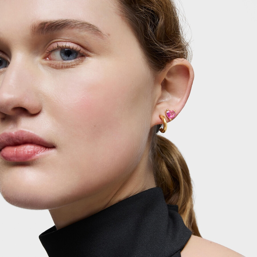 ohrringe aus 18-karätigem gold über silber mit im labor gezüchtetem saphir „garden of love lgg