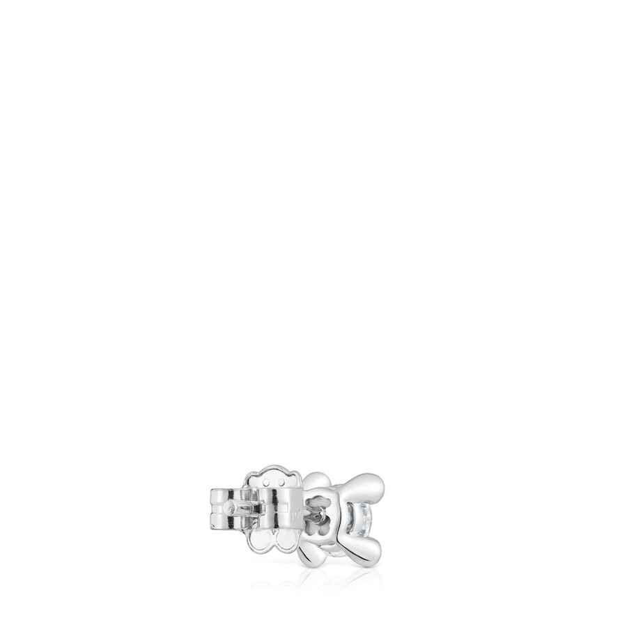 einzelner platin-ohrring mit 050 ct im labor gezüchtetem diamanten tous shine lgd