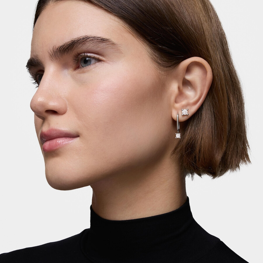 einzelner platin-ohrring mit 050 ct im labor gezüchtetem diamanten tous shine lgd