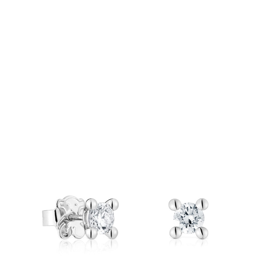 platinohrringe mit 074 ct im labor gezüchteten diamanten tous shine lgd