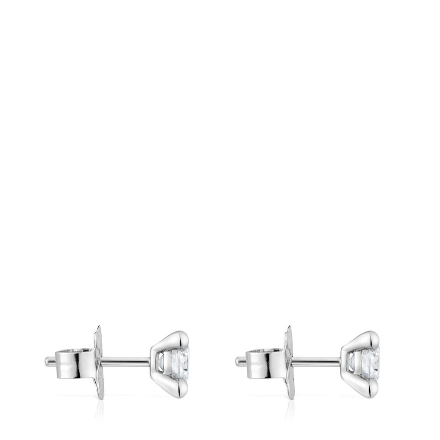 platinohrringe mit 074 ct im labor gezüchteten diamanten tous shine lgd