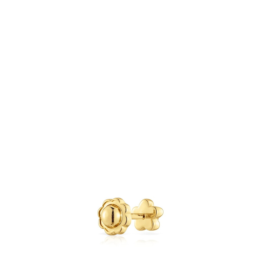 goldene blumenohrringe mit im labor gezüchteten diamanten von tous lili
