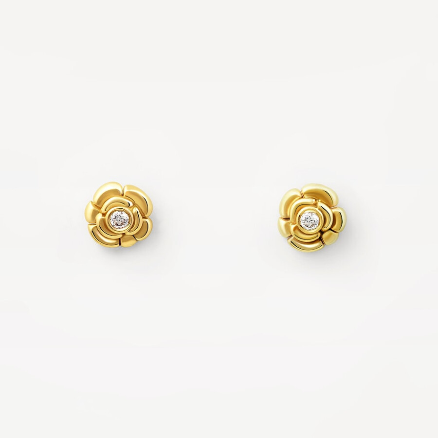 kleine goldene ohrringe mit diamanten tous atelier