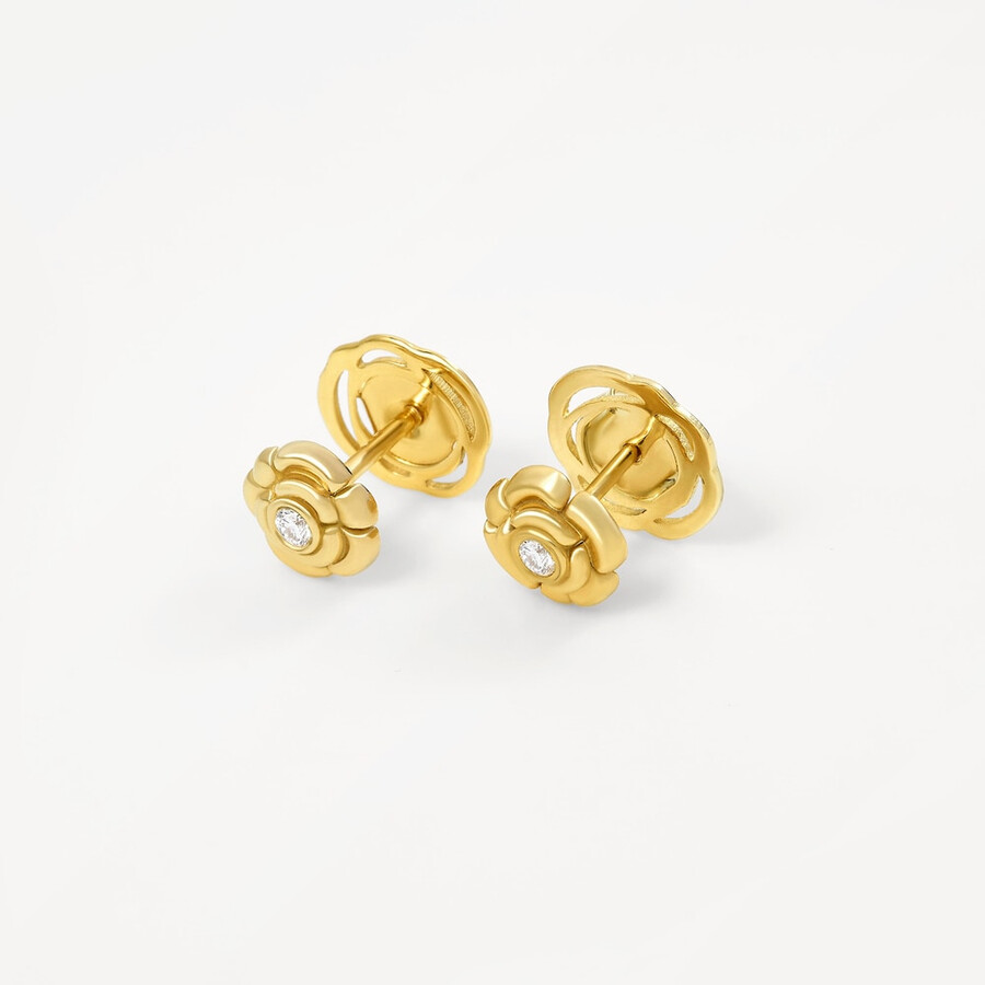 kleine goldene ohrringe mit diamanten tous atelier