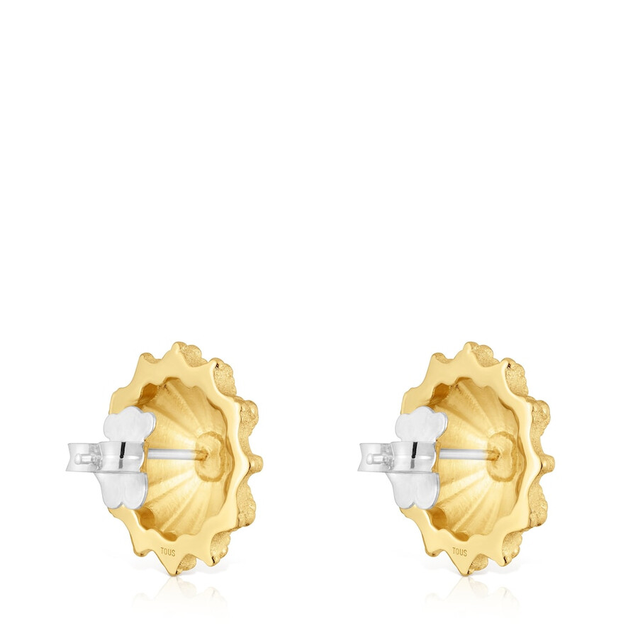 19 mm zweifarbige ohrringe tous grain arrecife de coral