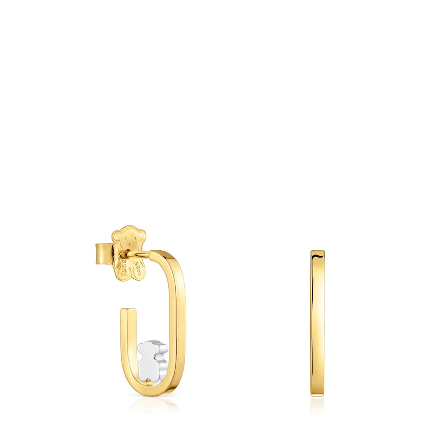 zweifarbige creolen von tous camille