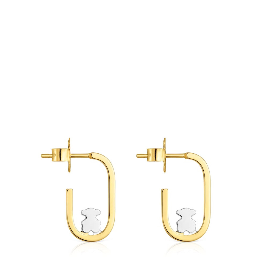 zweifarbige creolen von tous camille