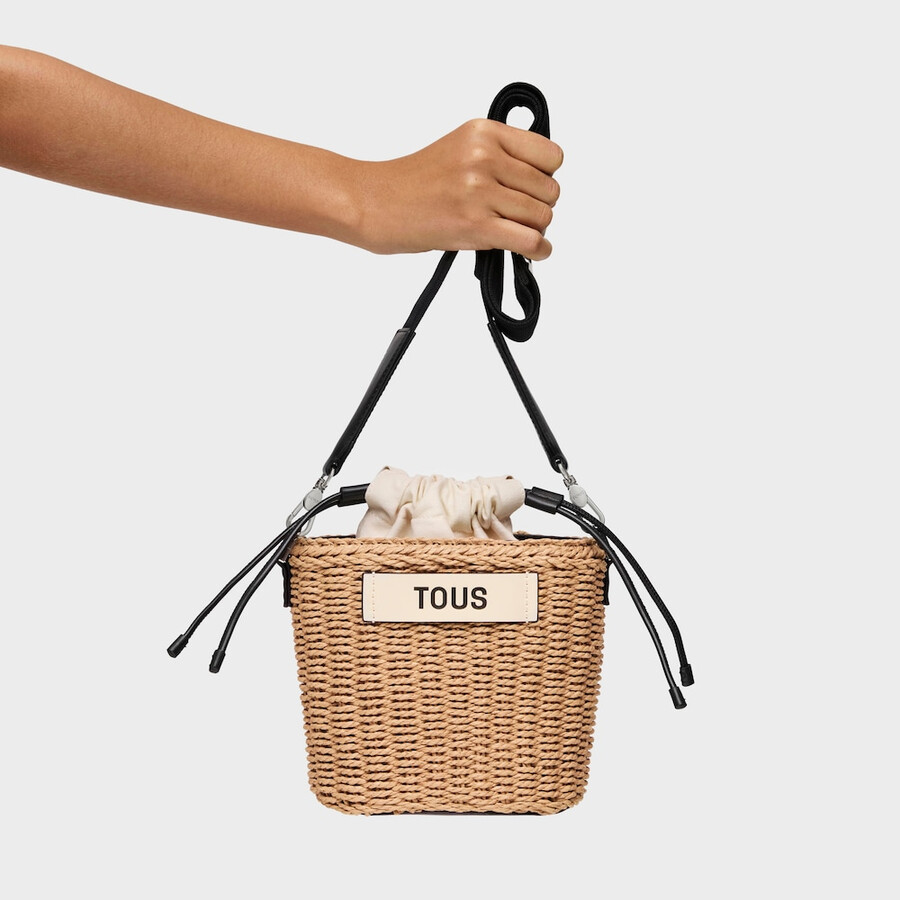 schwarze ein-schulter-tasche von scoubidou