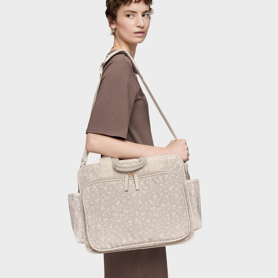 beige wickeltasche kaos mini lines soft