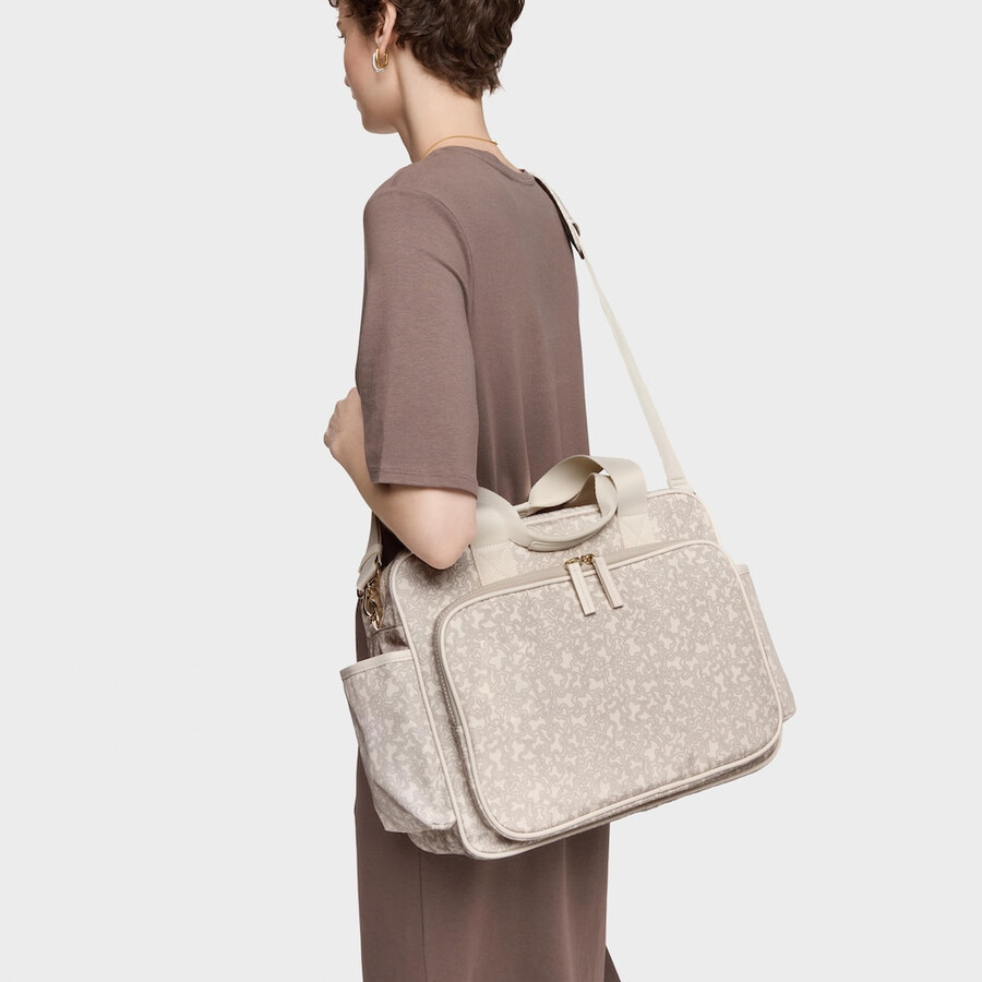 beige wickeltasche kaos mini lines soft