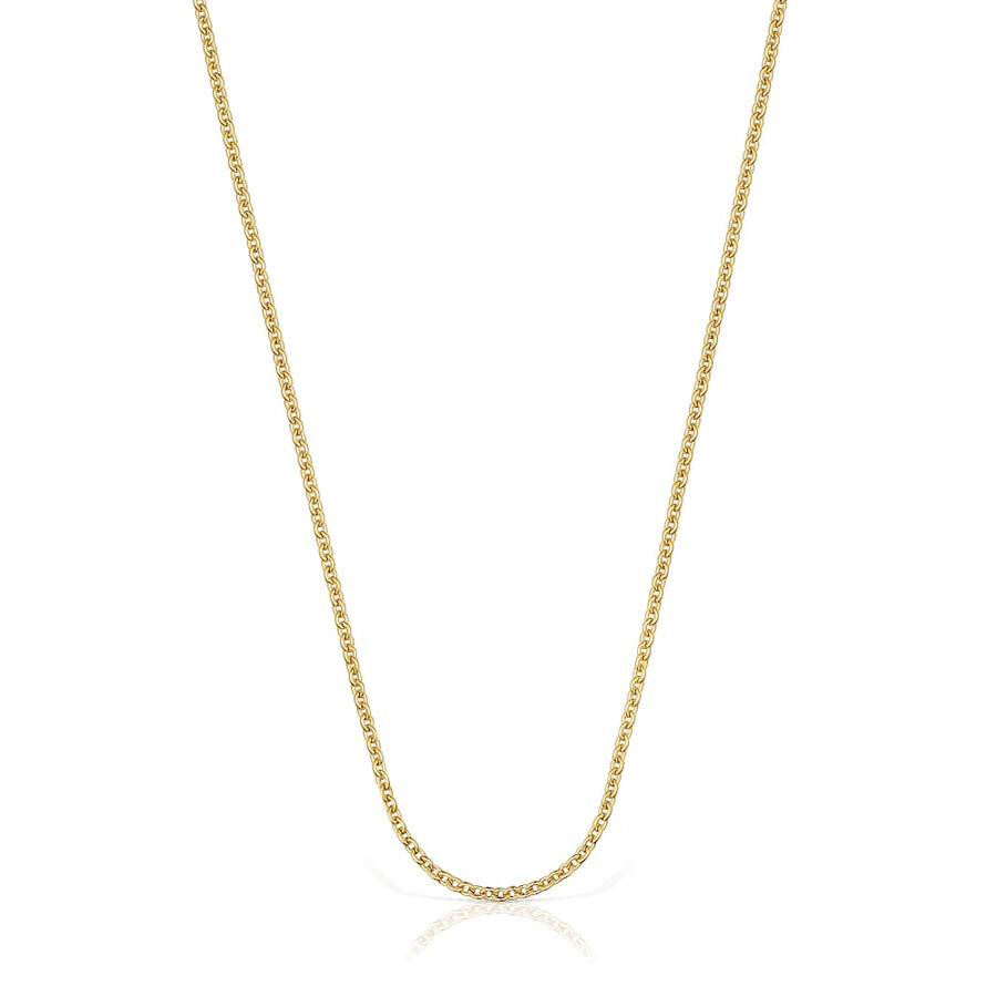 choker mit 18-karätiger vergoldung auf silber 45 cm lange tous-kette