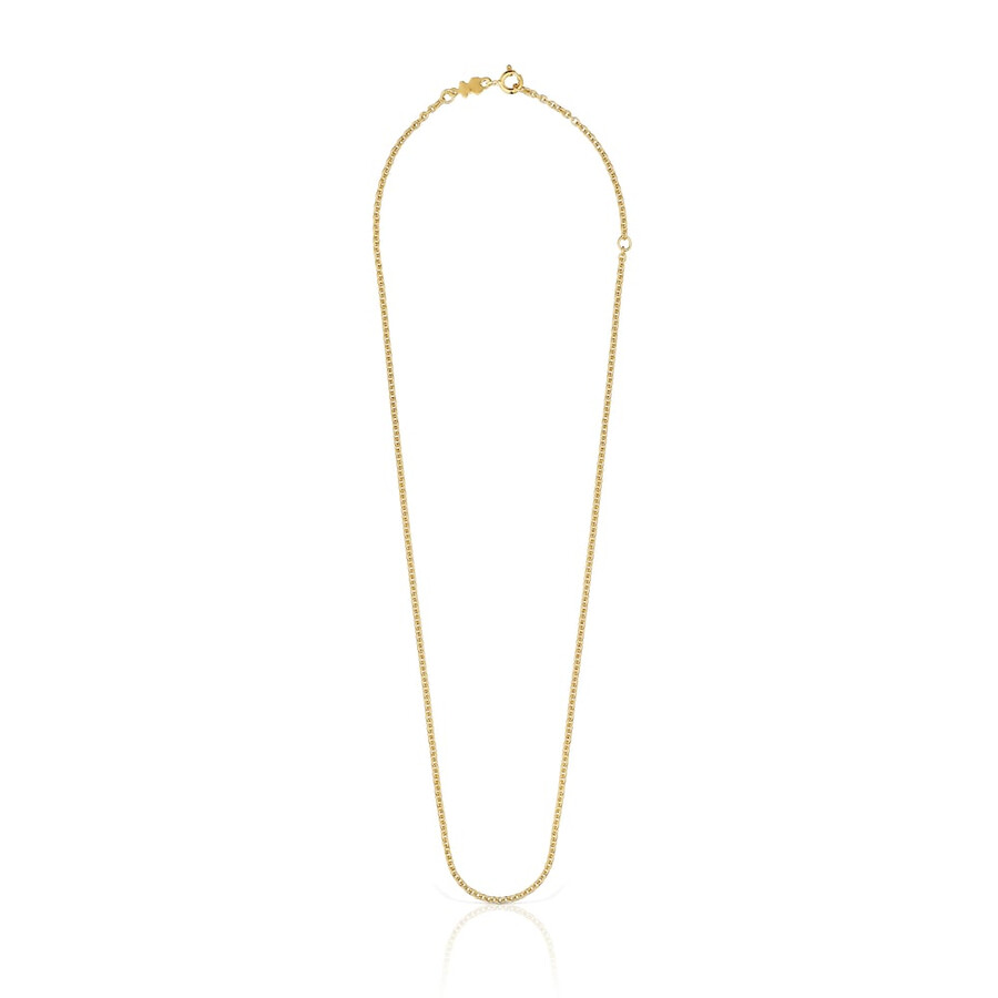 choker mit 18-karätiger vergoldung auf silber 45 cm lange tous-kette