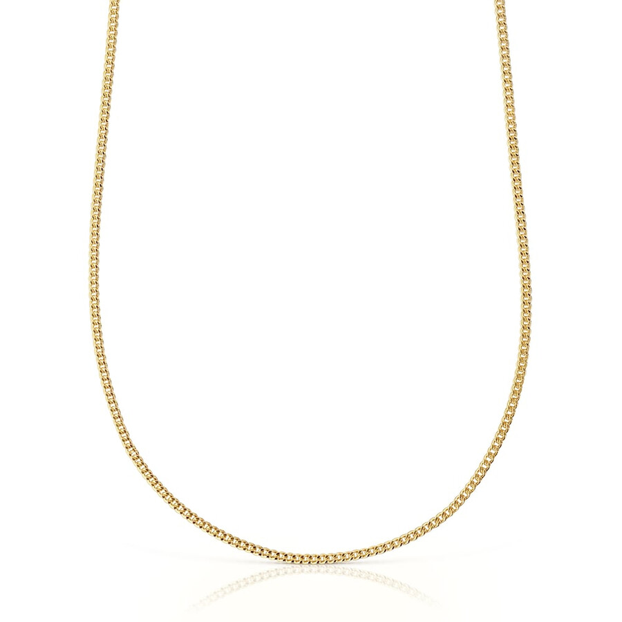 mittellange seilkette mit 18-karätiger vergoldung auf silber 60 cm lang tous-kette