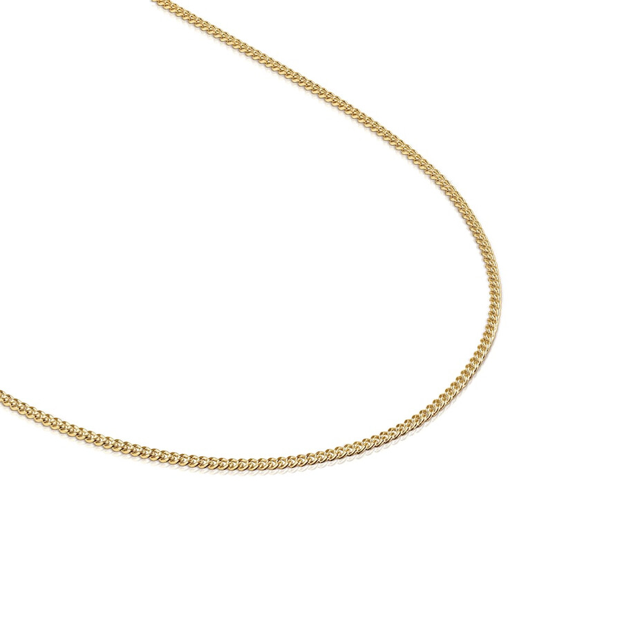 mittellange seilkette mit 18-karätiger vergoldung auf silber 60 cm lang tous-kette
