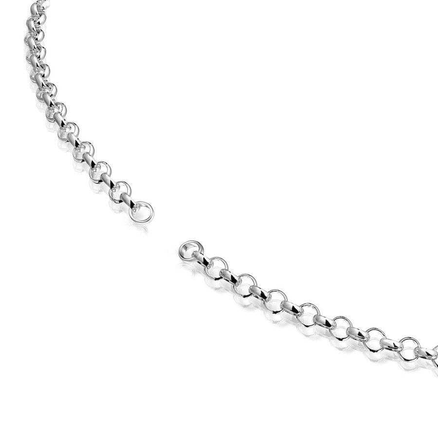silbernes tous hold choker-halsband 42 cm.