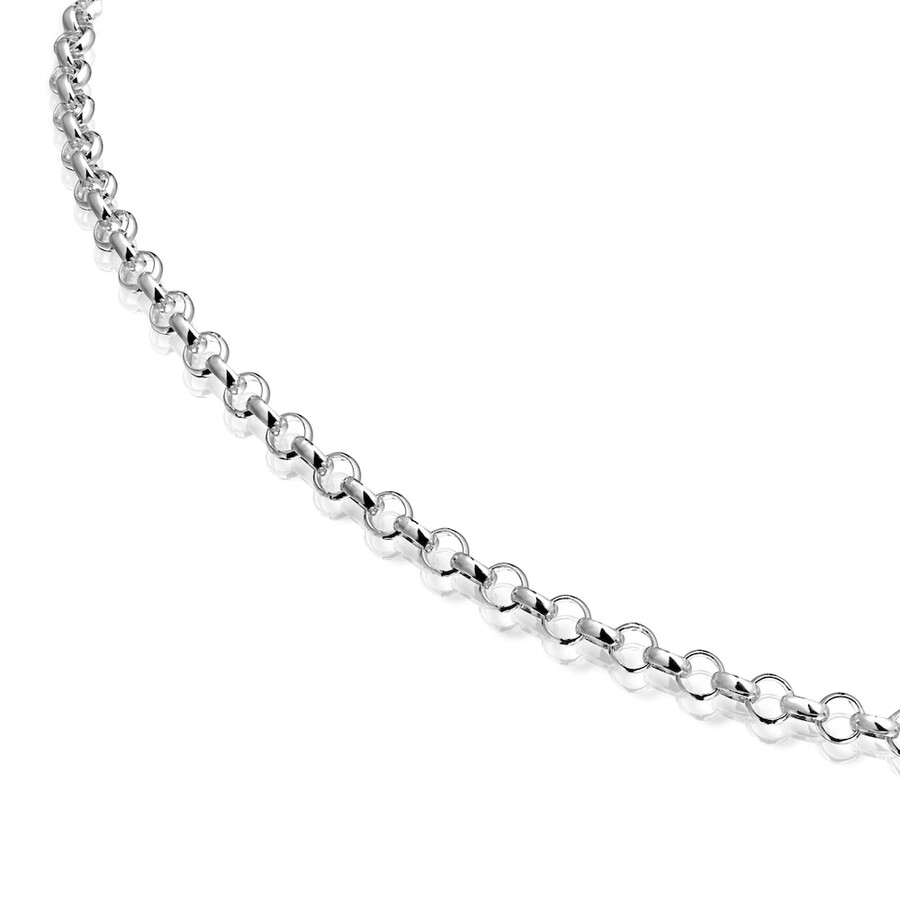 silbernes tous hold choker-halsband 42 cm.