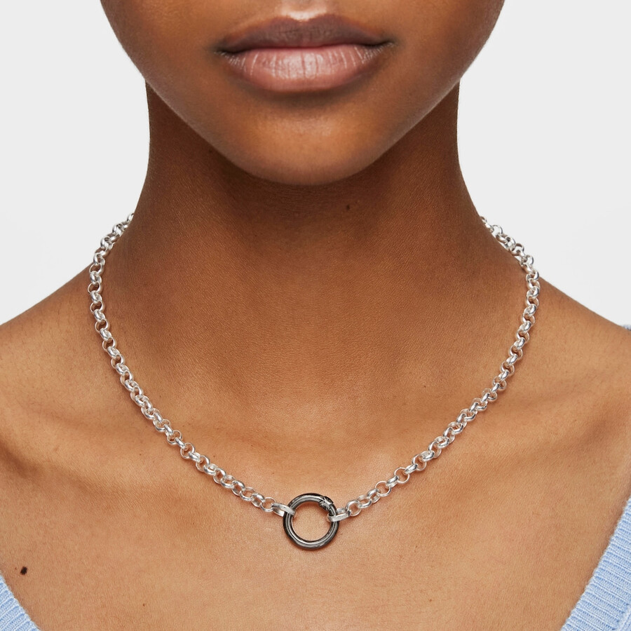 silbernes tous hold choker-halsband 42 cm.