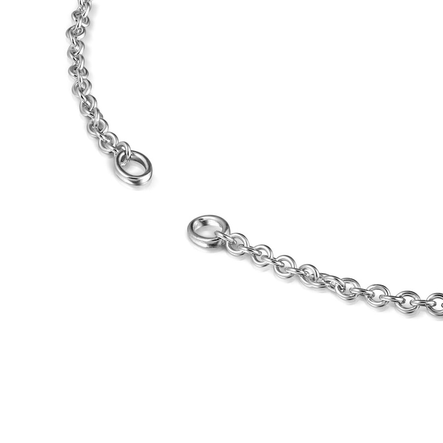 silbernes tous hold choker-halsband 42 cm.