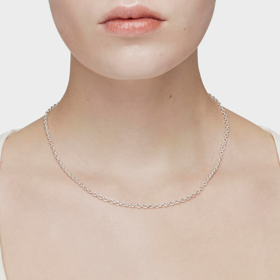 silbernes tous hold choker-halsband 42 cm.