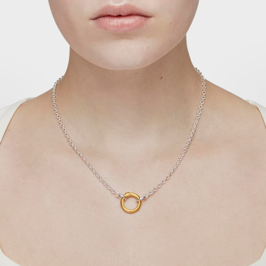 silbernes tous hold choker-halsband 42 cm.