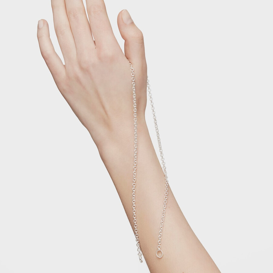 silbernes tous hold choker-halsband 42 cm.