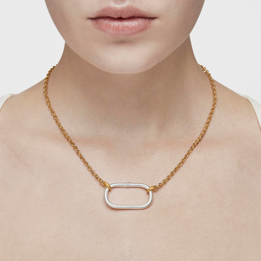 silber-vermeil halsband