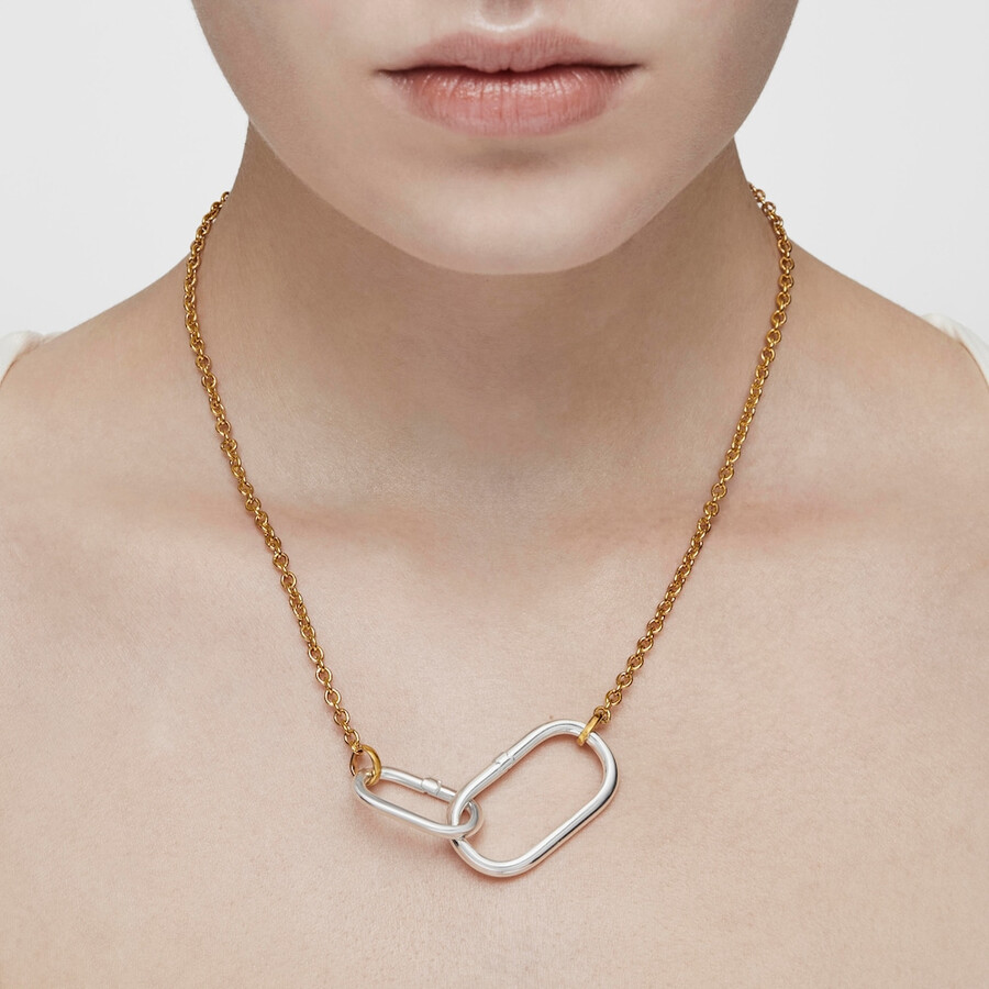 silber-vermeil halsband