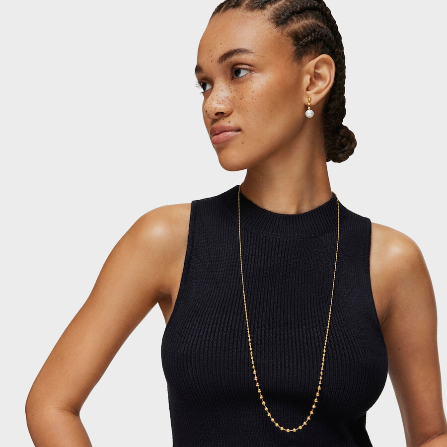 silber-vermeil glänzender choker