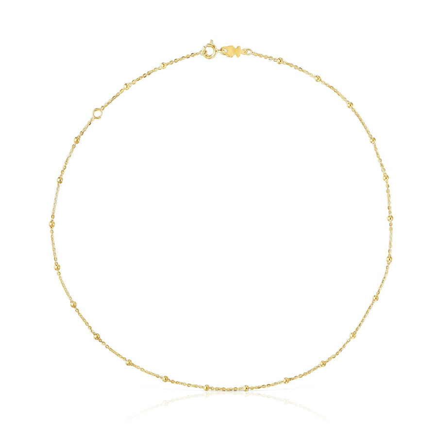 choker mit 18-karätiger vergoldung auf silber und abwechselnden kugeln von tous basics