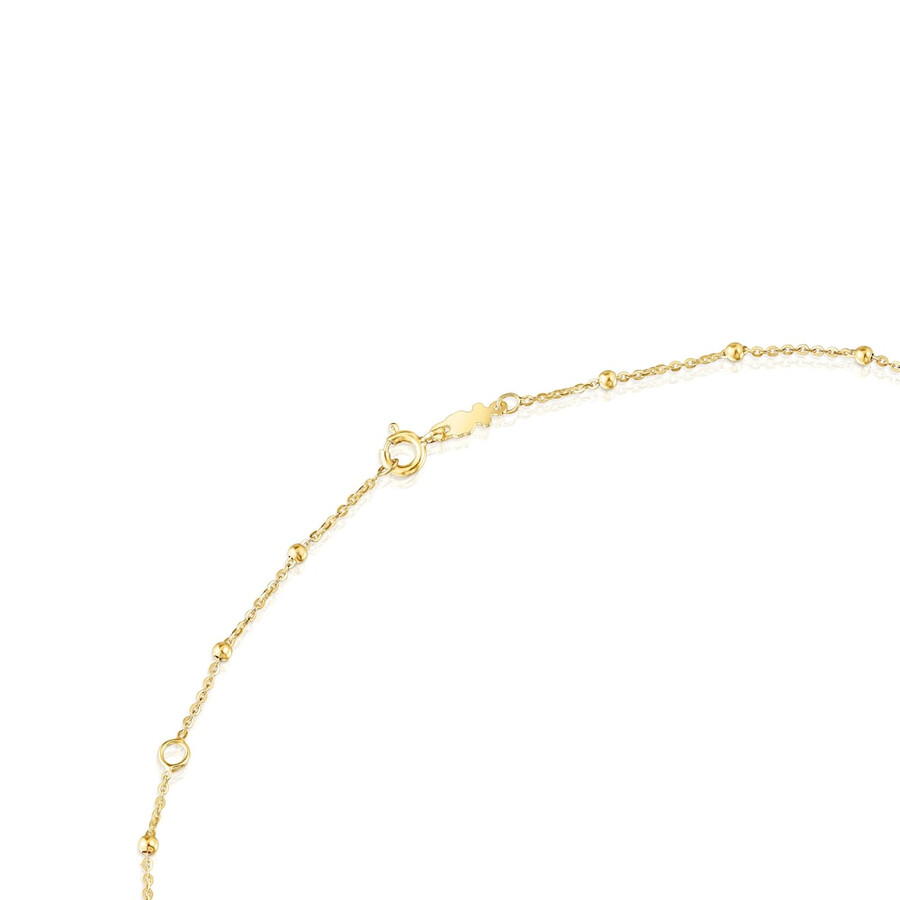 choker mit 18-karätiger vergoldung auf silber und abwechselnden kugeln von tous basics