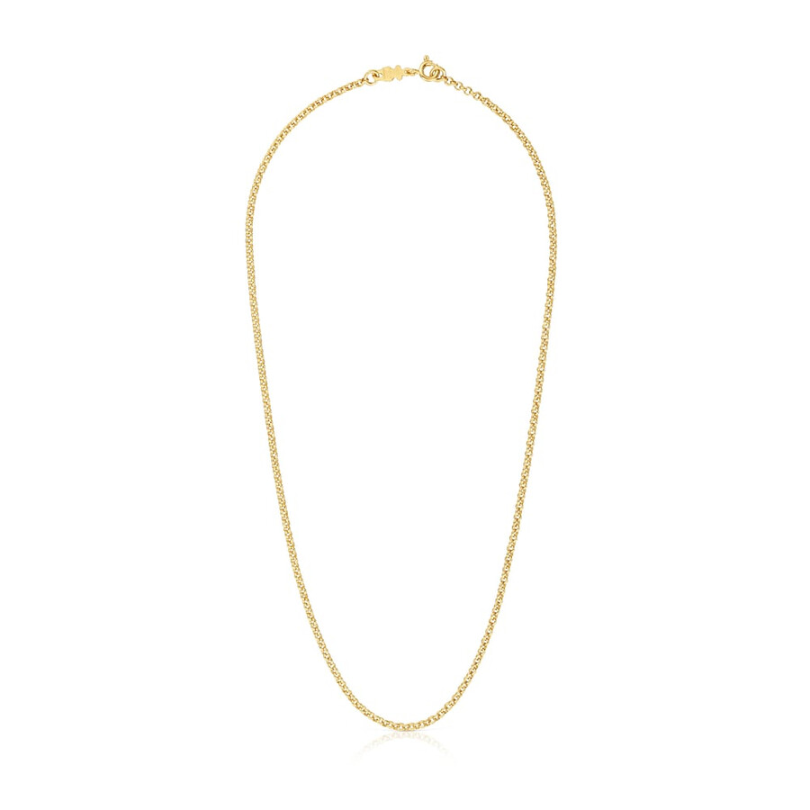 choker mit 18-karätiger vergoldung auf silber und ringen 45 cm lange tous-kette