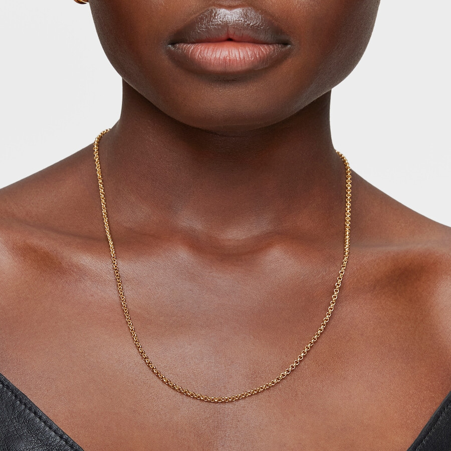 choker mit 18-karätiger vergoldung auf silber und ringen 45 cm lange tous-kette