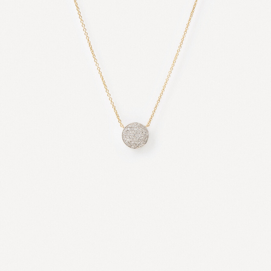 halskette aus gold und weißgold mit diamanten von tous atelier