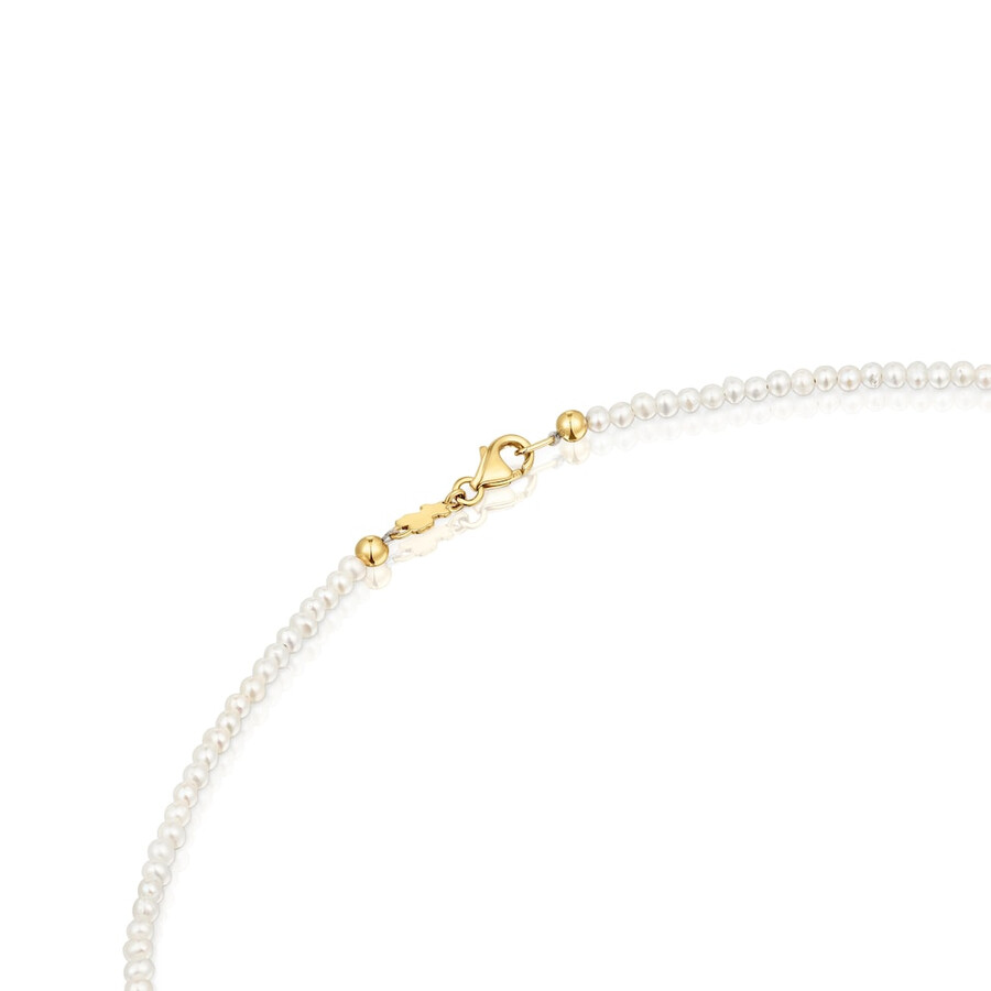 choker aus zuchtperlen gold und tansanit farbpillen