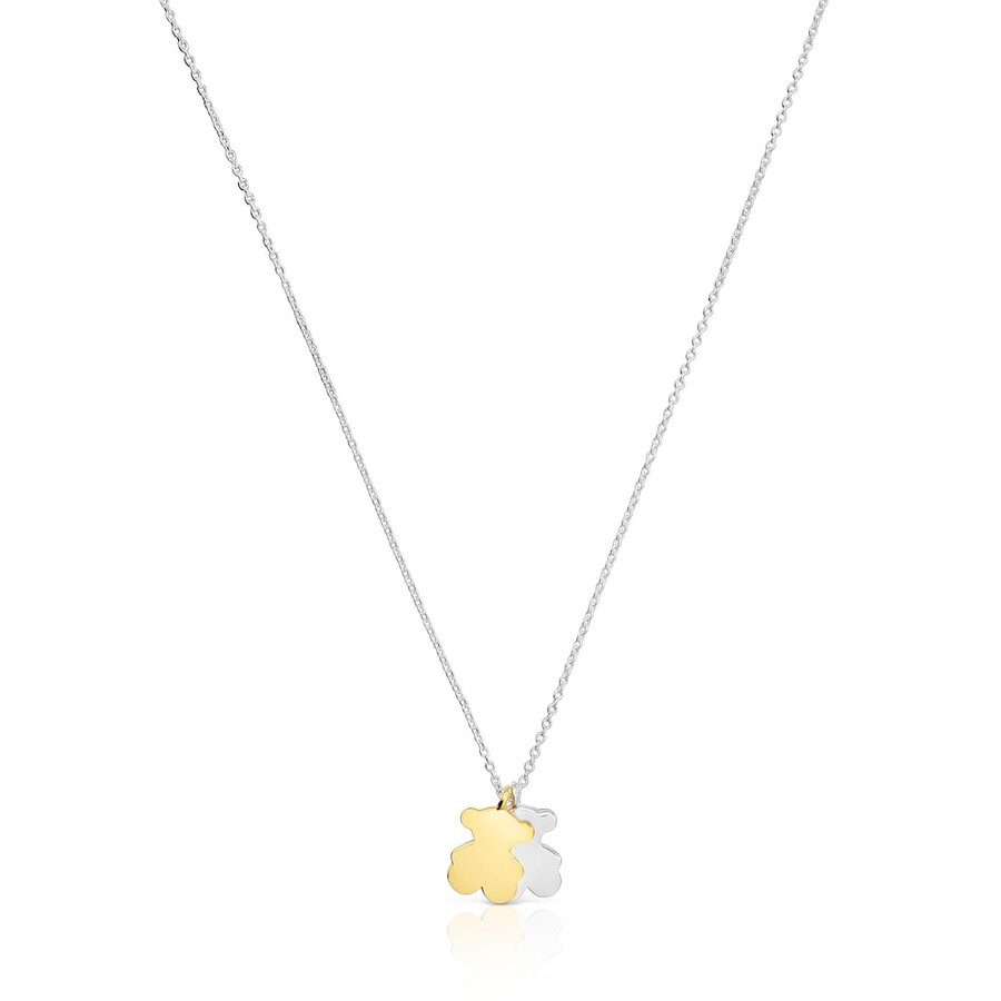 kurze zweifarbige halskette von sweet dolls mit motiven
