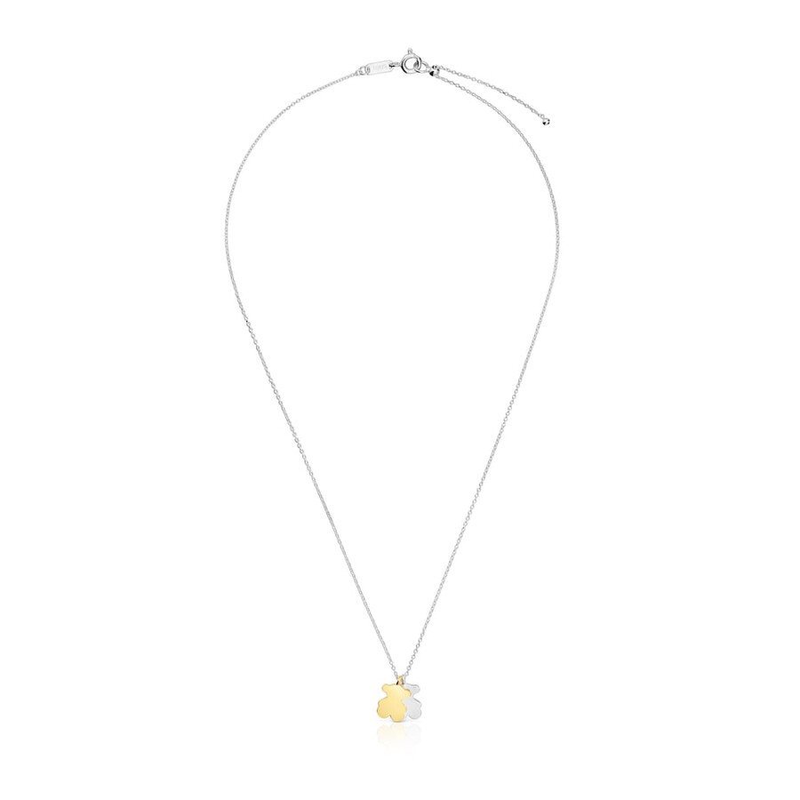 kurze zweifarbige halskette von sweet dolls mit motiven