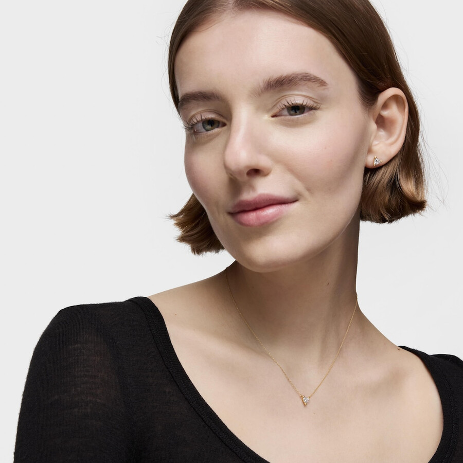 kurze goldkette mit im labor gezüchtetem diamanten „garden of love lgd